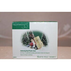 Dept 56 North Pole Village - Delivering the Real Plastic Snow